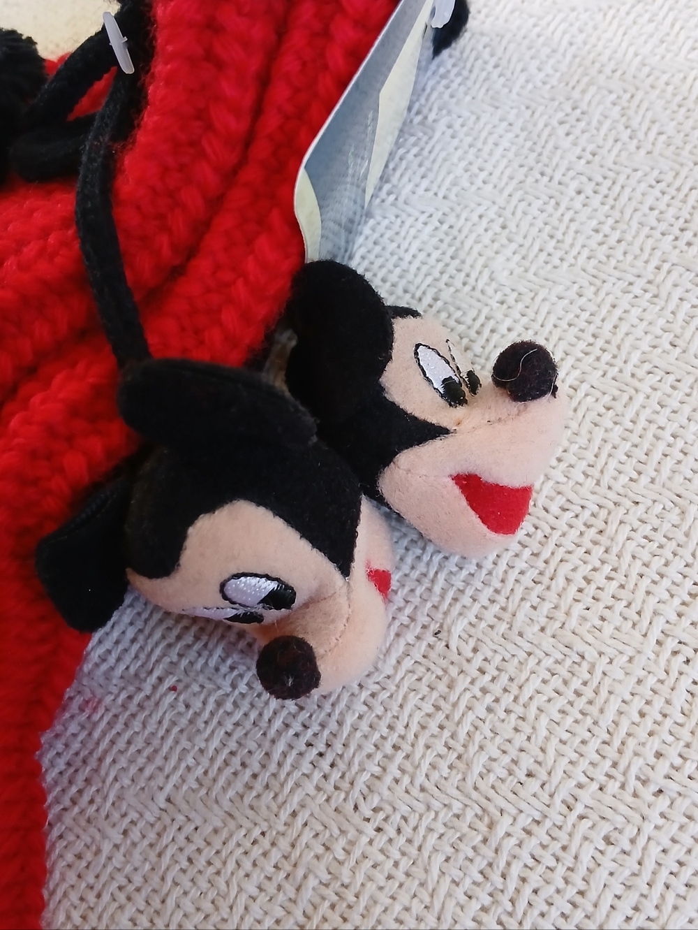 walt disney ♡ mickey mouse anklet slipper socks vintage vibes knit - Picture 2 of 6